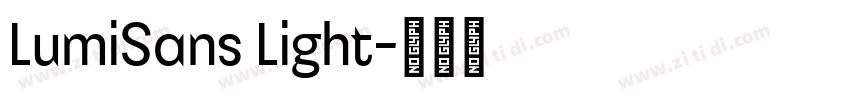 LumiSans Light字体转换